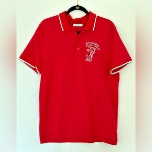 Embroidered Versace Polo T-shirt